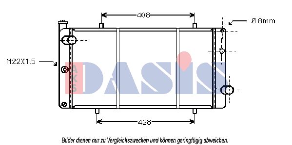 AKS DASIS Jäähdytin,moottorin jäähdytys 160180N